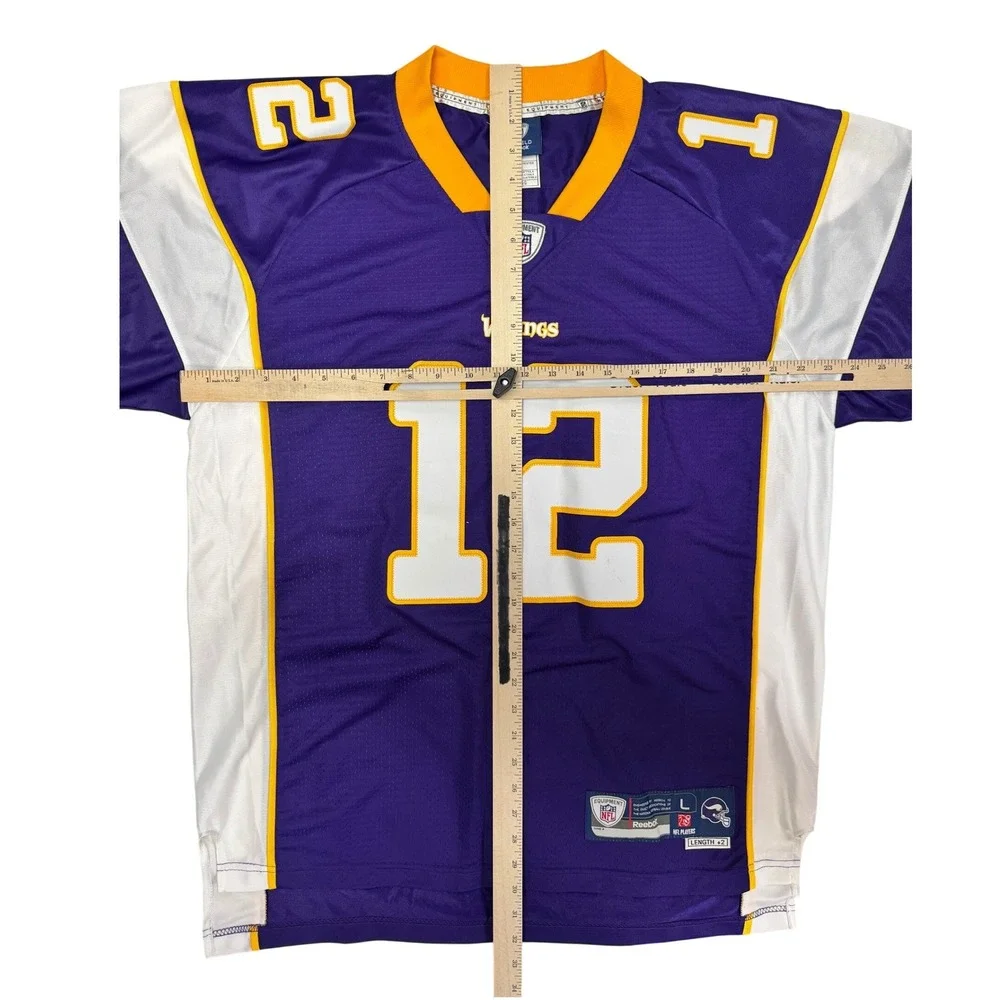 Reebok NFL Minnesota Vikings Percy Harvin #12 Jersey Mens‎ Large Purple Football